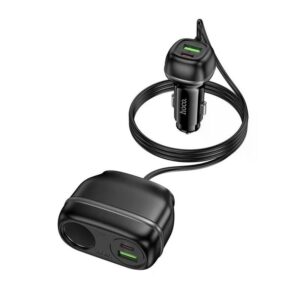 Hoco Z59A Rank 96W(2C2A) cigarette lighter slot car charger black