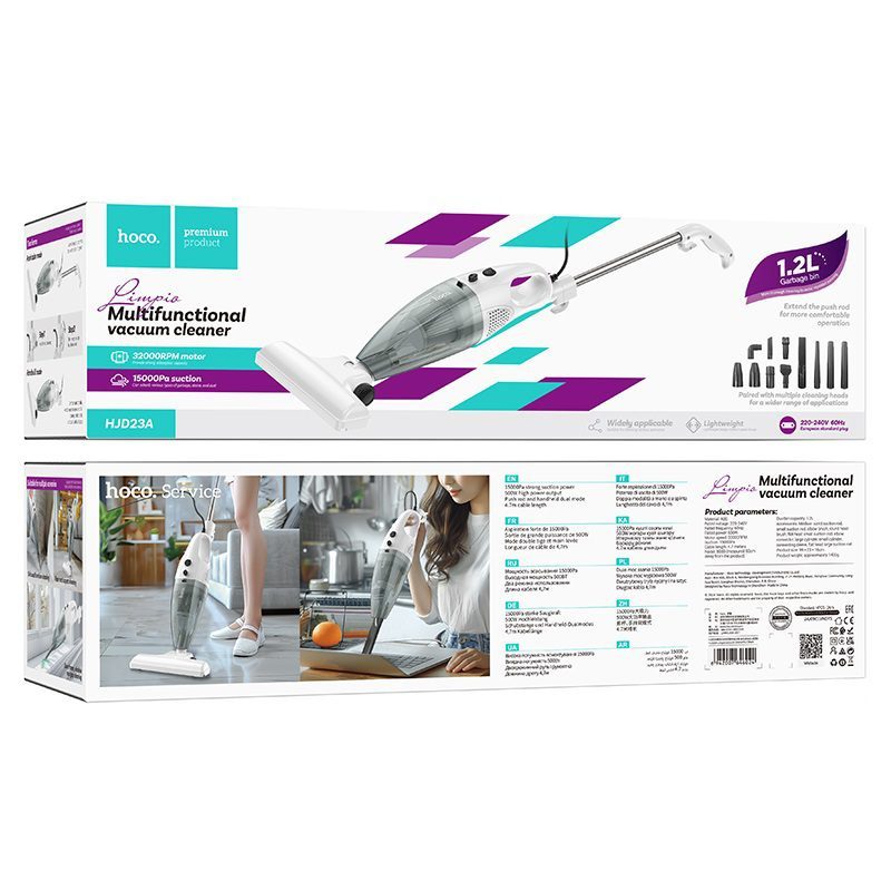 Hoco HJD23A Limpio vacuum cleaner(EU) white - imagine 6