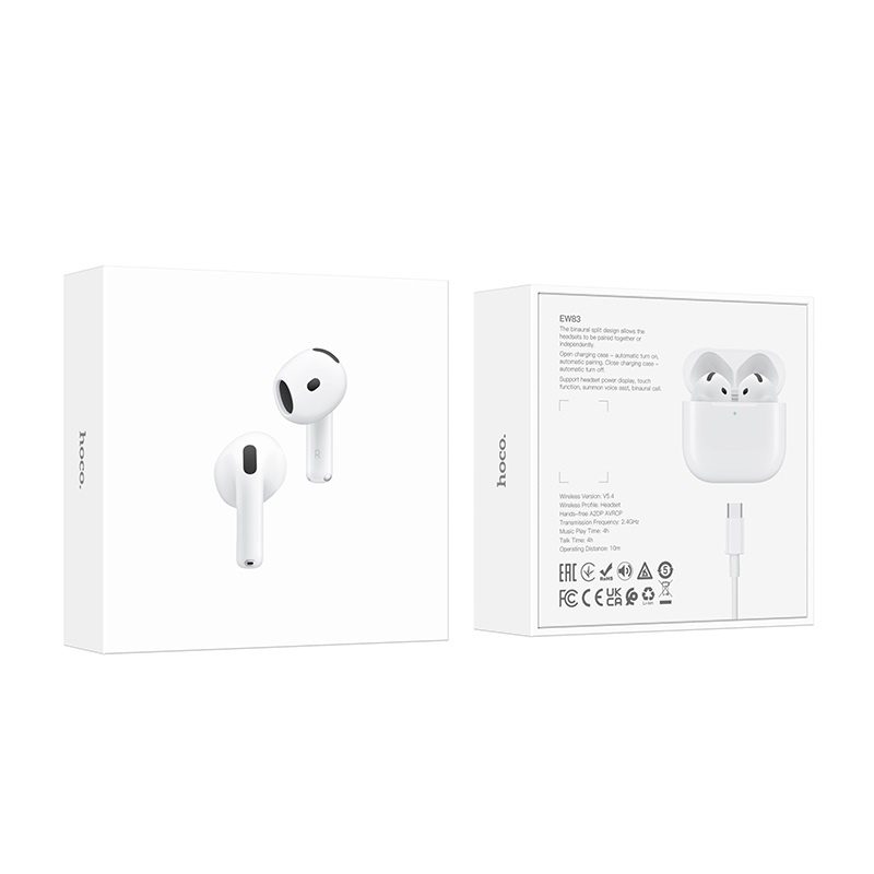 Hoco EW83 True wireless stereo headset white - imagine 6