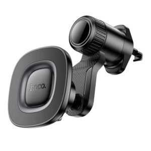 Hoco H74 Crown ring magnetic car holder(air outlet) black metal gray