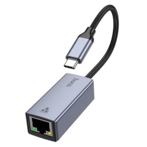 Hoco UA37 Type-C ethernet adapter(1000 Mbps) metal gray