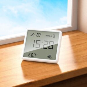 Hoco HX41 Indoor electronic clock with hygrothermometer white