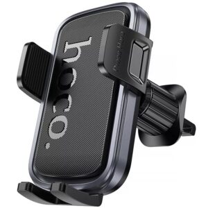 Hoco H78 Vista push-type car holder(air outlet) black metal grey