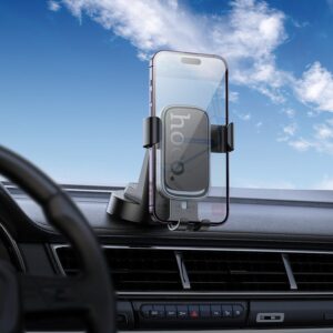 Hoco H81 Vista Gravity Car holder(center console) black metal grey