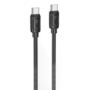 Hoco X115 Surpass 60W charging data cable C to C black