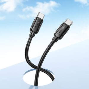 Hoco X115 Surpass 240W fast charging data cable C to C black