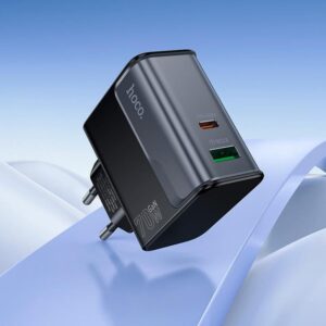 Hoco CS74A Star Speed PD45W+QC3.0 charger(EU) midnight black