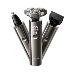 Hoco HP36 3-in-1 multifunctional grooming and shaving set metal gray