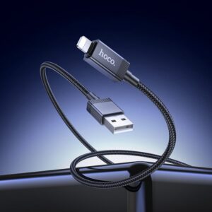 Hoco X118 Generous charging data cable with display iP black