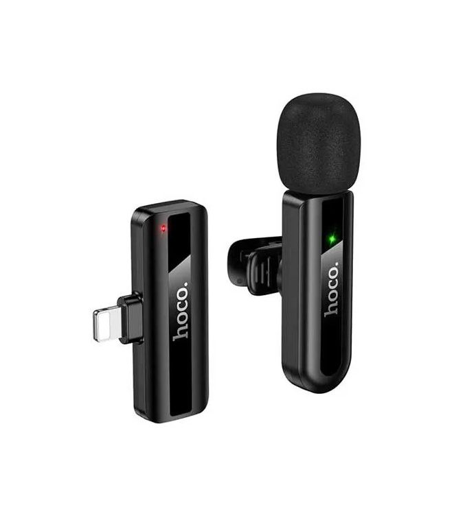 Hoco L20 Fair wireless microphone iP black