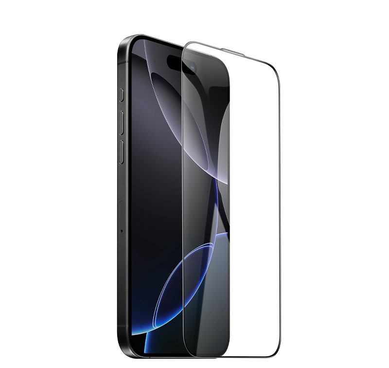 Hoco Bear Shield full screen HD tempered glass iP16 Pro Max(A777) black - imagine 5