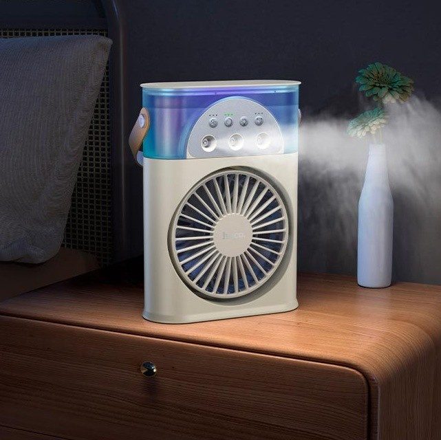 Hoco DF11 Whale 2-in-1 multi-function humidifier milky white