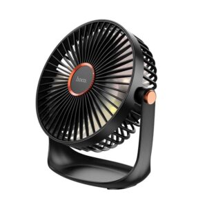 Hoco DF12 Cool desktop fan with light black