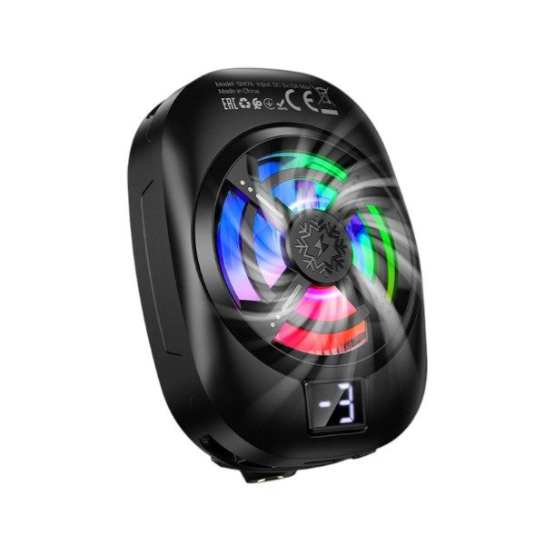 Hoco GM76 Blue diamond mobile phone cooler black - imagine 2