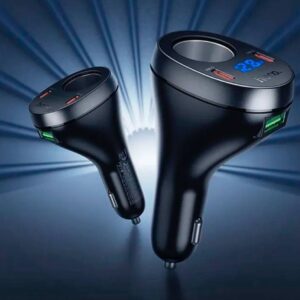 Hoco Z61A Correct PD60W(2C1A) cigarette lighter car charger black