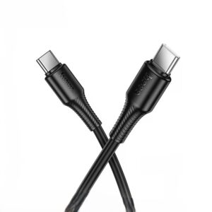 Hoco X120 Beneficio 60W charging data cable C to C(packaged) black