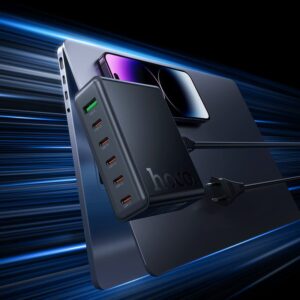 Hoco C152A Modern PD70W 6-port(5C1A) desktop charger(EU) black