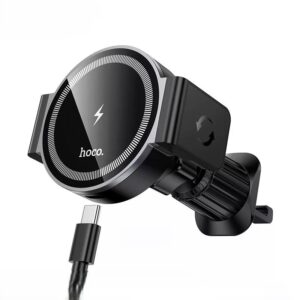 Hoco HW35 Power electric magnetic wireless fast charging car holder(air outlet) black