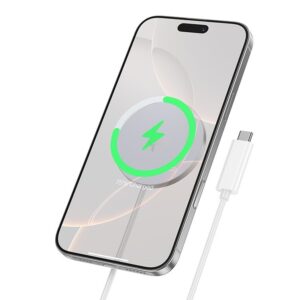 Hoco CW63 Fast Qi2 magnetic wireless fast charger white