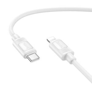 Hoco X122 Benefit PD27W silicone charging data cable iP(packaged) white