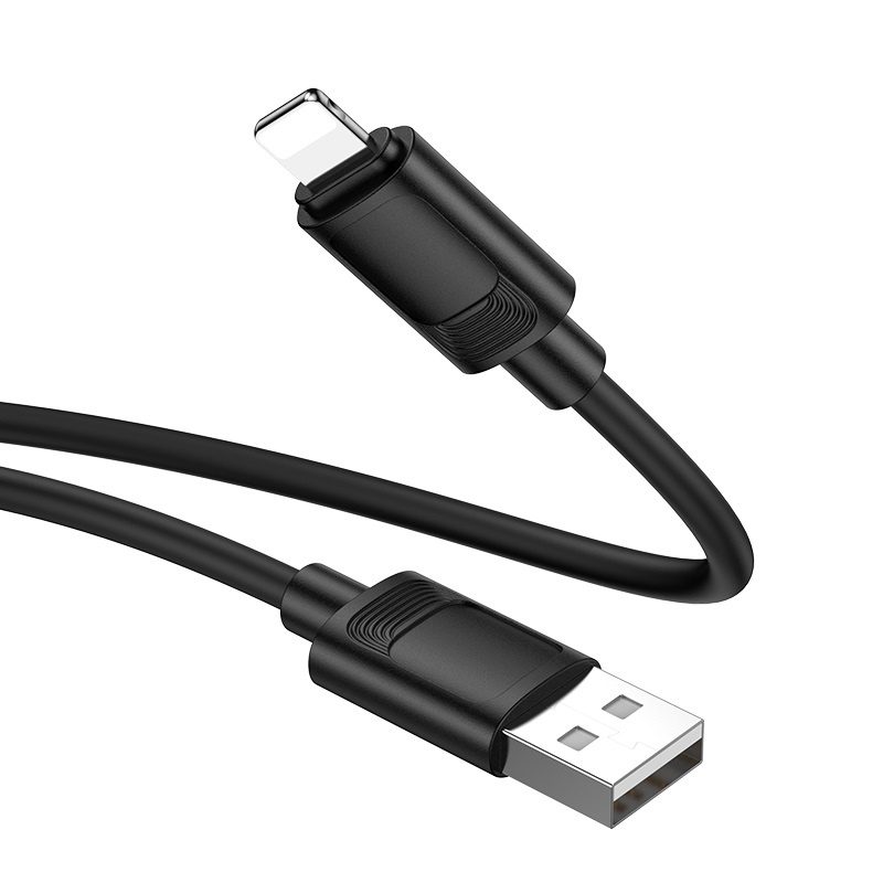 Hoco X122 Benefit silicone charging data cable iP(packaged) black - imagine 2