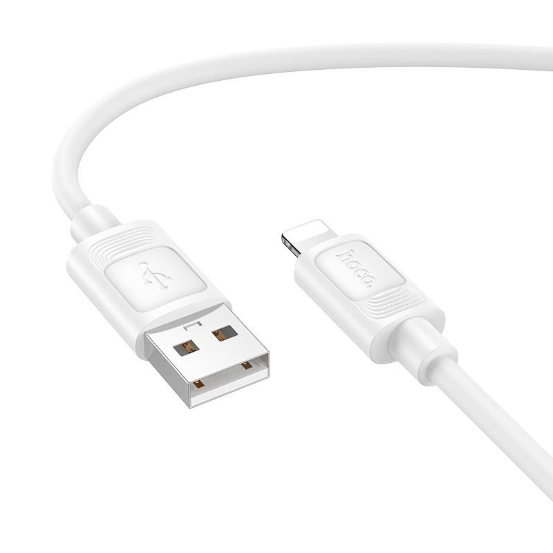 Hoco X122 Benefit silicone charging data cable iP(packaged) white