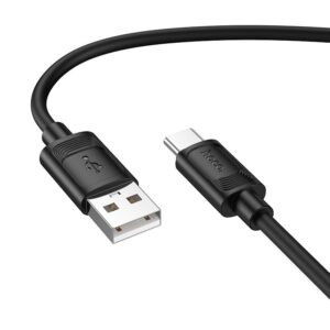 Hoco X122 Benefit silicone charging data cable Type-C(packaged) black