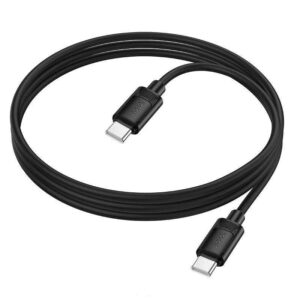 Hoco X122 Benefit 60W silicone charging data cable C to C(packaged) black