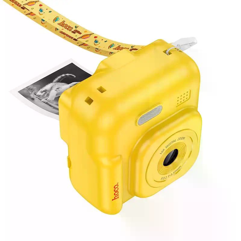 Hoco DV211 Dual camera children printing camera yellow