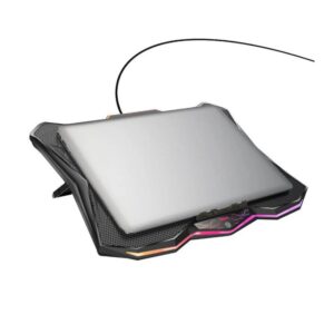 Hoco DH26 RGB notebook multi-fan cooling stand black