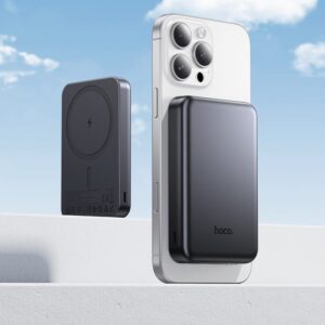 Hoco J160 Original magnetic power bank(5000mAh) metal gray