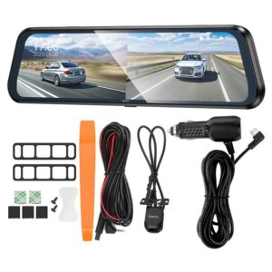 Hoco DV16 9.66-inch streaming media driving recorder(dual-channel with rear camera) black