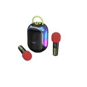 Hoco DS68 Cool RGB BT speaker with two microphones black