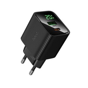 Hoco CS83A Excellent PD20W+QC3.0 charger with digital display(EU) black