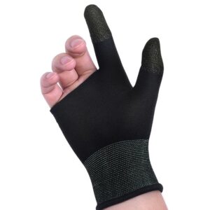 Hoco GA21 Eagle Claw silver fiber two-finger gaming gloves(2PCS pack) black