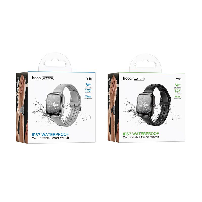 Hoco Y36 Smart watch(call version) black - imagine 3