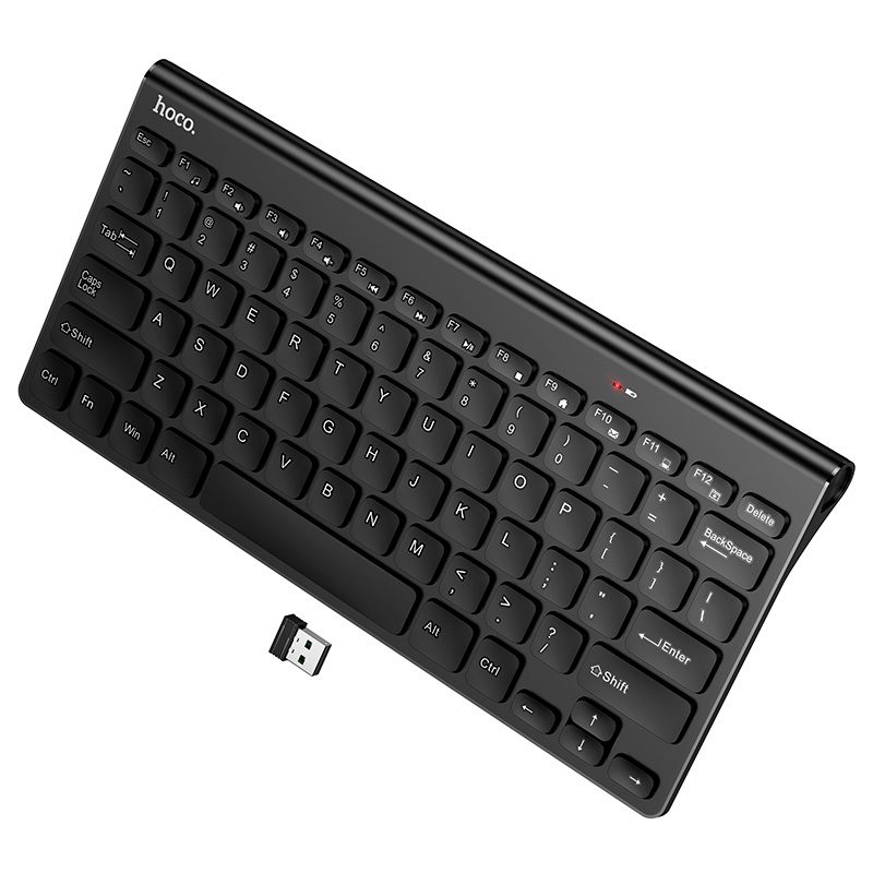 Hoco GM70 Dragon 2.4G wireless mini keyboard(russian version) black