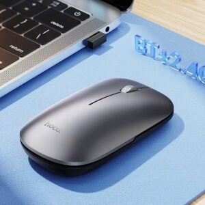 Hoco GM43 Adelanto dual-mode wireless mouse(rechargeable version) deep space gray