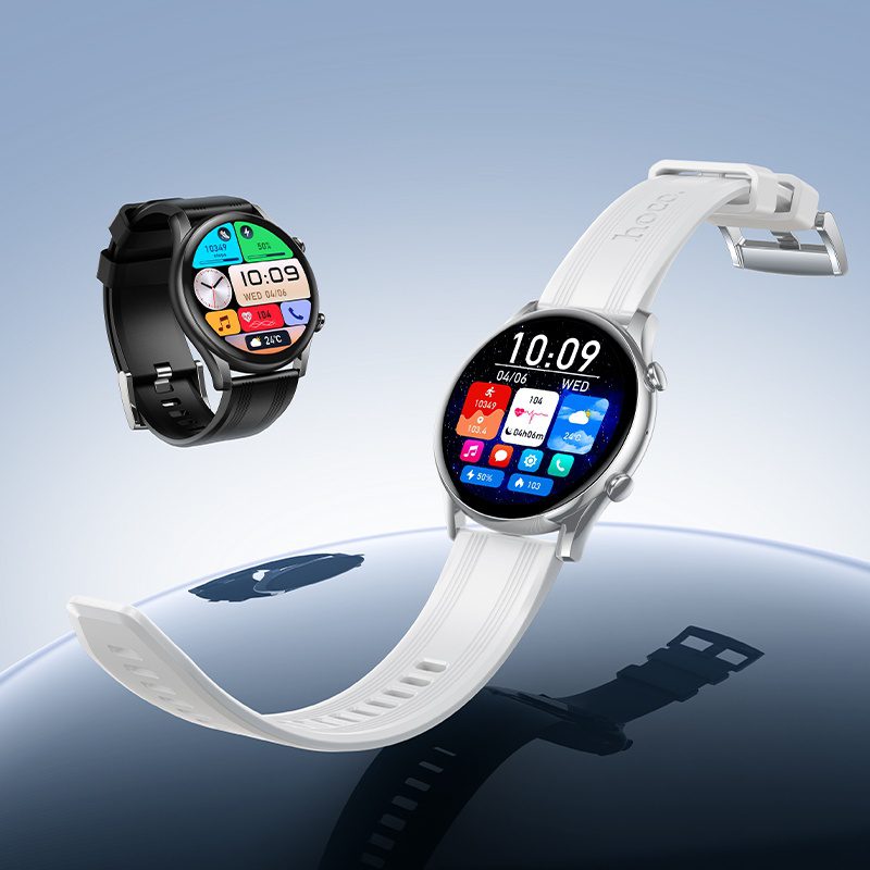 Hoco Y38 AMOLED Smart watch(call version) silver - imagine 2