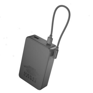 Hoco J170 Starlight 22.5W+PD20W fully compatible power bank with cable(10000mAh) metal gray