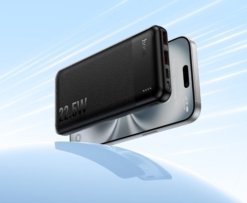 Hoco J159 Essence 22.5W+PD20W fully compatible power bank(10000mAh) black