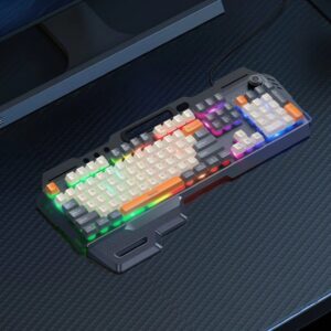 Hoco DI98 Wired metal cover gaming keyboard(Ukrainian and Russian version) black