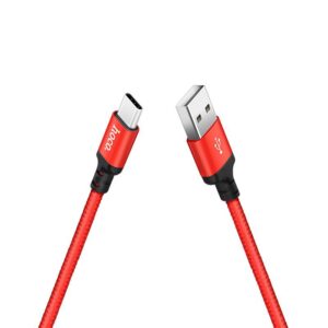 Hoco X14 Times speed type-c charging cable,(L=1M)black&red