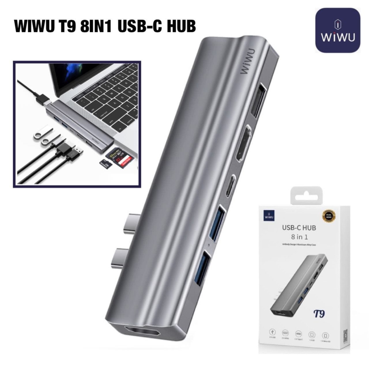 Wiwu T9 Hub Gray - imagine 4