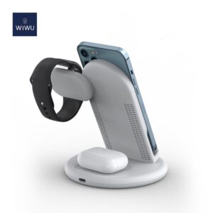 Wiwu Power Air 3in1 Wireless Charger White