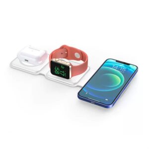 Wiwu Foldable 3 in 1 Cableless Charger M6 White