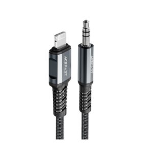 ACEFAST C1-06 Lightning to 3.5mm aluminum alloy audio cable gray