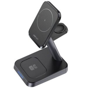 ACEFAST E3 desktop three-in-one wireless charging stand,black