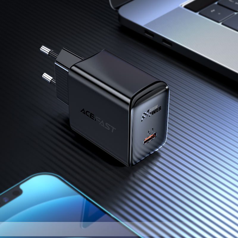 ACEFAST A21 PD30W GaN single USB-C charger,white (EU) - imagine 3