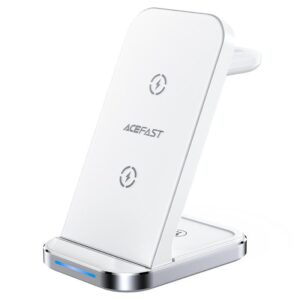 ACEFAST E15 desktop 3-in-1 wireless charging stand,white